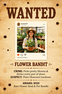 RS-1718 | Wanted-Flower Bandit (Gardener Family Member)