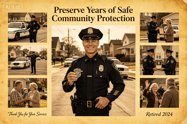 RS-1305 | Loyal Police Officer Retirement Keepsake (Police Officer Retirement Collection)