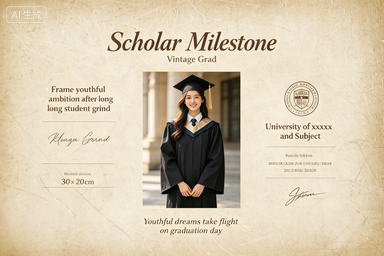 RS-1002 | Young Dreamer Vintage Graduation Tribute