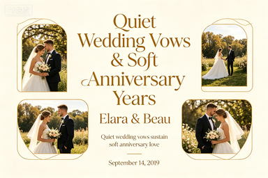 RS-0507 | Quiet Wedding Vows & Soft Anniversary Years