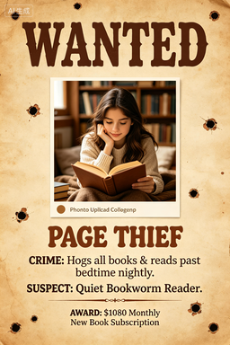 RS-1720 | Wanted-Page Thief (Bookworm Lover Focus)