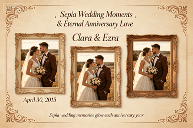 RS-0506 | Sepia Wedding Moments & Eternal Anniversary Love