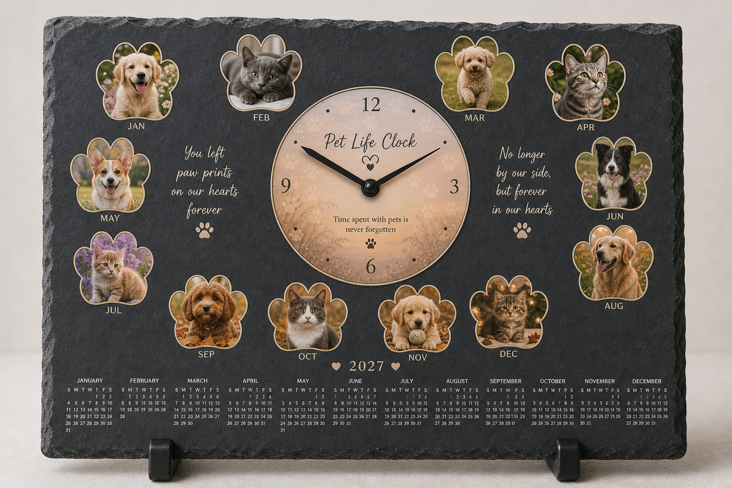10. 6‑Photo Hobby & Sports Clock