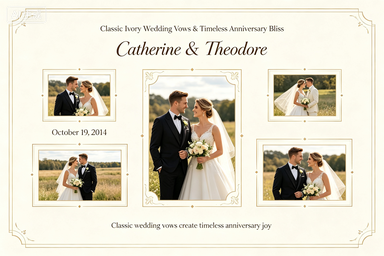 RS-0510 | Classic Ivory Wedding Vows & Timeless Anniversary Bliss