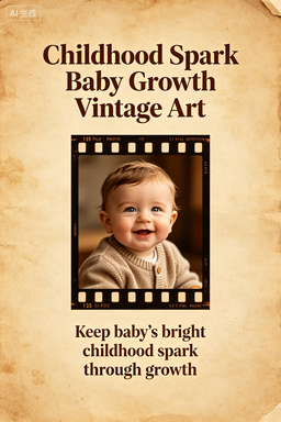 RS-1614 | Childhood Spark Baby Growth Vintage Art