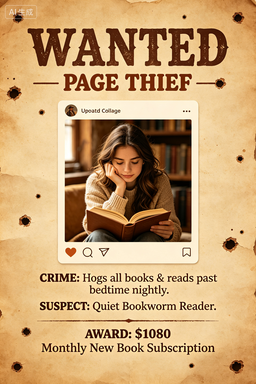 RS-1720 | Wanted-Page Thief (Bookworm Lover Focus)