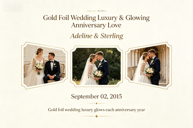 RS-0516 | Gold Foil Wedding Luxury & Glowing Anniversary Love