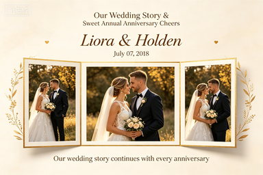 RS-0505 | Our Wedding Story & Sweet Annual Anniversary Cheers