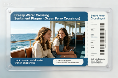 RS-0719 | Breezy Water Crossing Sentiment Plaque (Ocean Ferry Crossings)