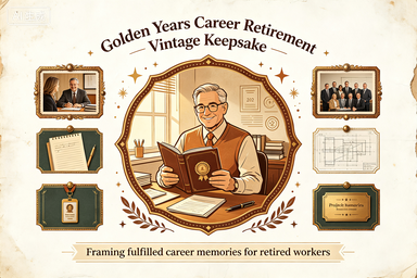 RS-1301 | Golden Years Career Retirement Vintage Keepsake