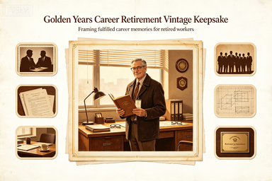 RS-1301 | Golden Years Career Retirement Vintage Keepsake