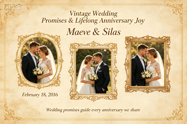 RS-0504 | Vintage Wedding Promises & Lifelong Anniversary Joy