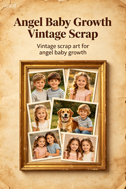 RS-1605 | Angel Baby Growth Vintage Scrap
