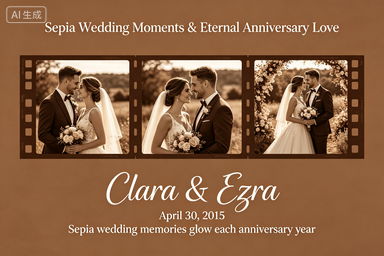 RS-0506 | Sepia Wedding Moments & Eternal Anniversary Love