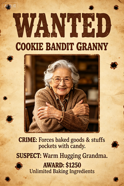 RS-1711 | Wanted-Cookie Bandit Granny (Grandma Focus)