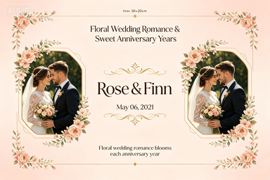 RS-0509 | Floral Wedding Romance & Sweet Anniversary Years