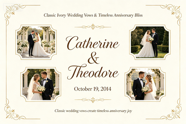 RS-0510 | Classic Ivory Wedding Vows & Timeless Anniversary Bliss