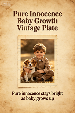 RS-1619 | Pure Innocence Baby Growth Vintage Plate