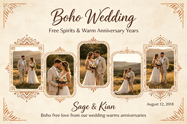 RS-0511 | Boho Wedding Free Spirits & Warm Anniversary Years