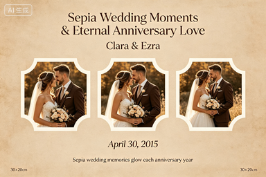 RS-0506 | Sepia Wedding Moments & Eternal Anniversary Love