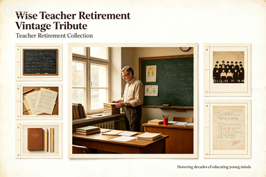 RS-1302 | Wise Teacher Retirement Vintage Tribute (Teacher Retirement Collection)