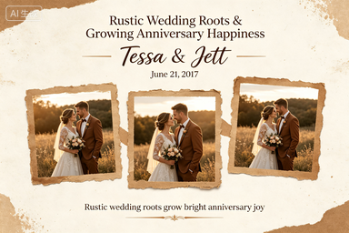 RS-0508 | Rustic Wedding Roots & Growing Anniversary Happiness