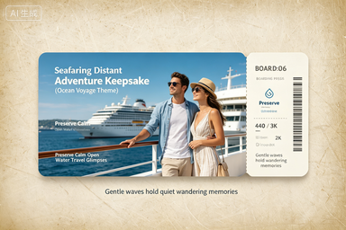 RS-0711 | Seafaring Distant Adventure Keepsake (Ocean Voyage Theme)