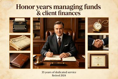 RS-1310 | Trusted Banker Vintage Retirement Keepsake (Banker / Financial Clerk Retirement Collection)