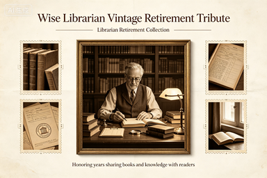 RS-1316 | Wise Librarian Vintage Retirement Tribute (Librarian Retirement Collection)