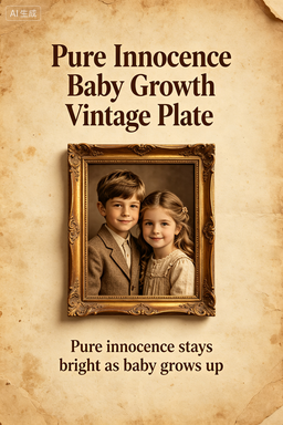 RS-1619 | Pure Innocence Baby Growth Vintage Plate