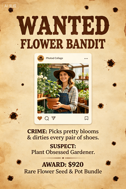 RS-1718 | Wanted-Flower Bandit (Gardener Family Member)