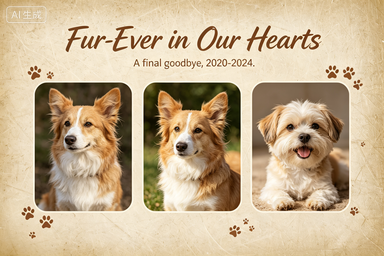 RS-1520 | Sibling Dog Quartet, Pack Lifelong Family Love