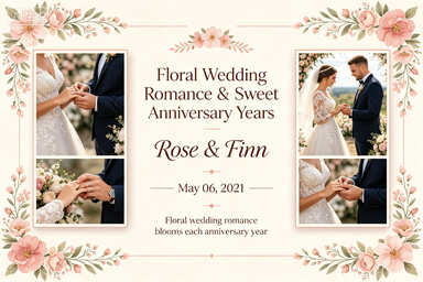RS-0509 | Floral Wedding Romance & Sweet Anniversary Years