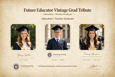 RS-1012 | Future Educator Vintage Grad Tribute (Education / Teacher Graduate)