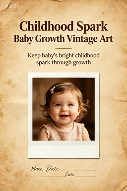 RS-1614 | Childhood Spark Baby Growth Vintage Art