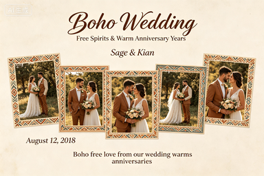 RS-0511 | Boho Wedding Free Spirits & Warm Anniversary Years