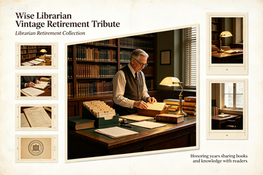 RS-1316 | Wise Librarian Vintage Retirement Tribute (Librarian Retirement Collection)
