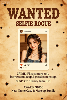 RS-1709 | Wanted-Selfie Rogue (Teen Girl Focus)