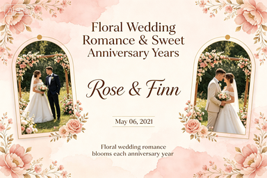 RS-0509 | Floral Wedding Romance & Sweet Anniversary Years
