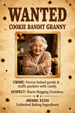 RS-1711 | Wanted-Cookie Bandit Granny (Grandma Focus)