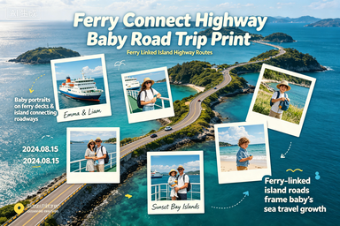 RS-0918 | Ferry Connect Highway Baby Road Trip Print