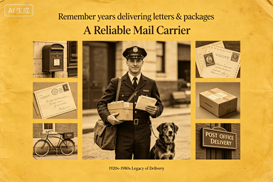 RS-1308 | Reliable Mail Carrier Vintage Heirloom (Postal / Mail Carrier Retirement Collection)