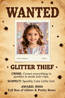 RS-1703 | Wanteed-Glitter Thief (Little Girl Focus)