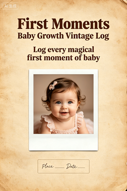 RS-1609 | First Moments Baby Growth Vintage Log