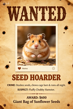 RS-1713 | Wanted-Seed Hoarder (Hamster Small Pet)