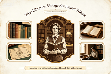 RS-1316 | Wise Librarian Vintage Retirement Tribute (Librarian Retirement Collection)