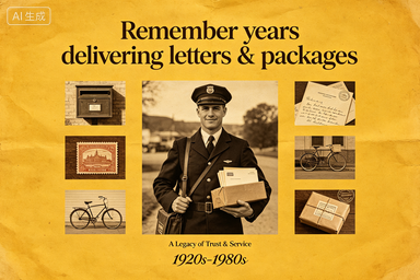 RS-1308 | Reliable Mail Carrier Vintage Heirloom (Postal / Mail Carrier Retirement Collection)