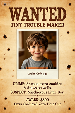 RS-1702 | Wanted - Tiny Trouble Maker (Little Boy Focus)