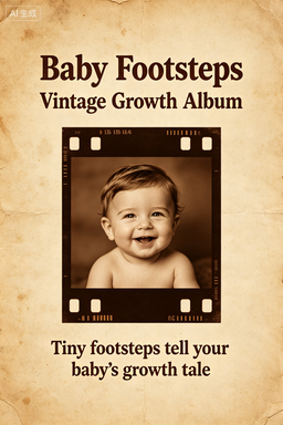 RS-1607 | Baby Footsteps Vintage Growth Album