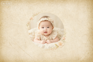 RS-1609 | First Moments Baby Growth Vintage Log